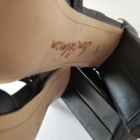 Sam Edelman Sandals Womens Size 6.5 Black Studded Yasha Block Heel - Picture 8 of 9